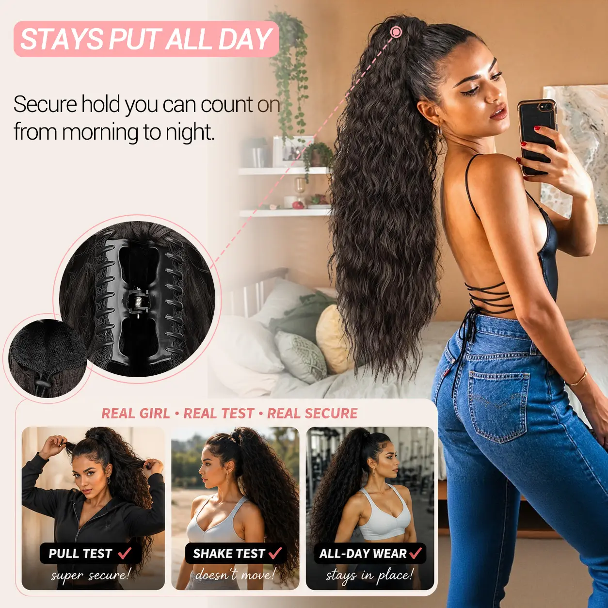 Hair Extension Claw Ponytail
