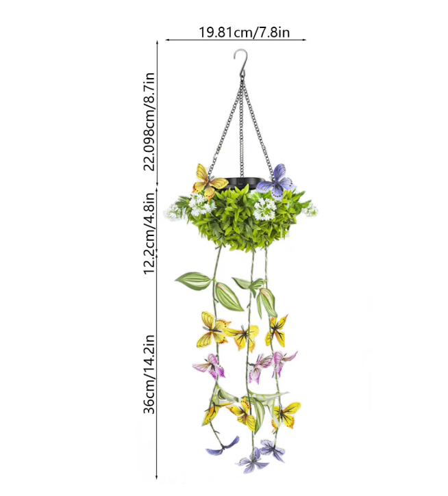 Solar Vine-Form Silk Blend LED Lights