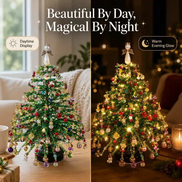🎄✨ DIY Beaded Christmas Tree Kit