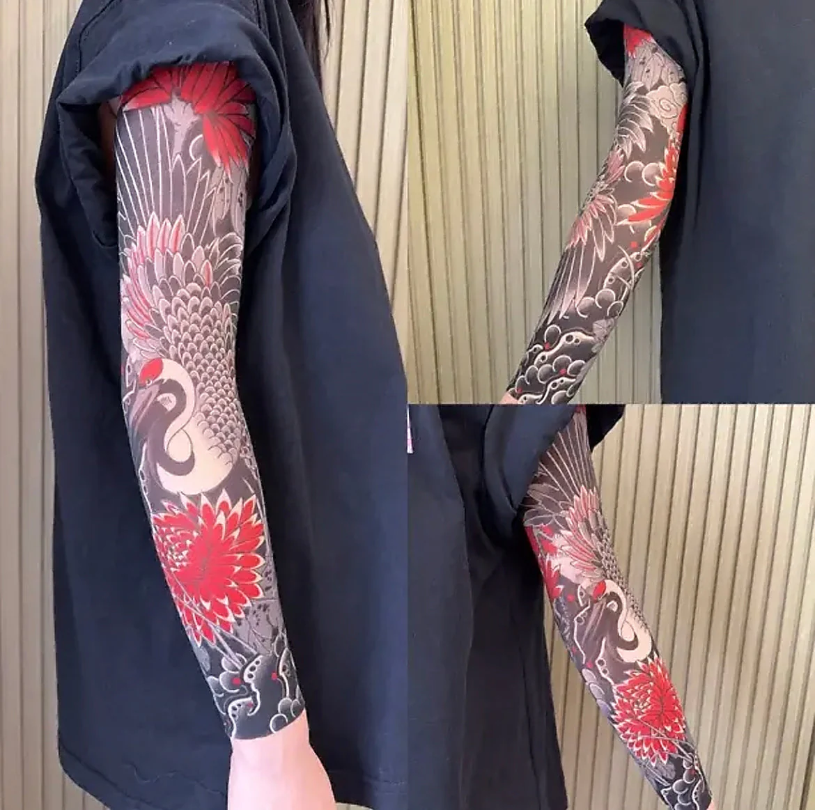 Creative Tattoo Ice Silk Sun Protection Sleeves