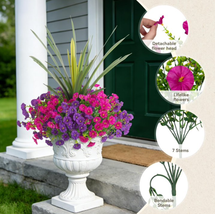 Artificial Flowers for Outdoors Fake Plants