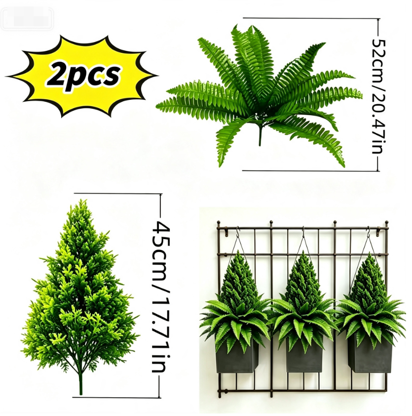 🌱 UV Resistant Ferns Artificial
