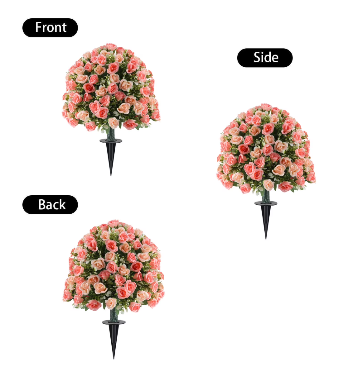 Artificial Mini Rose Stake