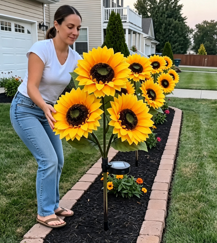 🌻Factory Direct Sales 49% Off !- 🌞Solar LED Sunflower Garden Lights-29.6inch/74cm
