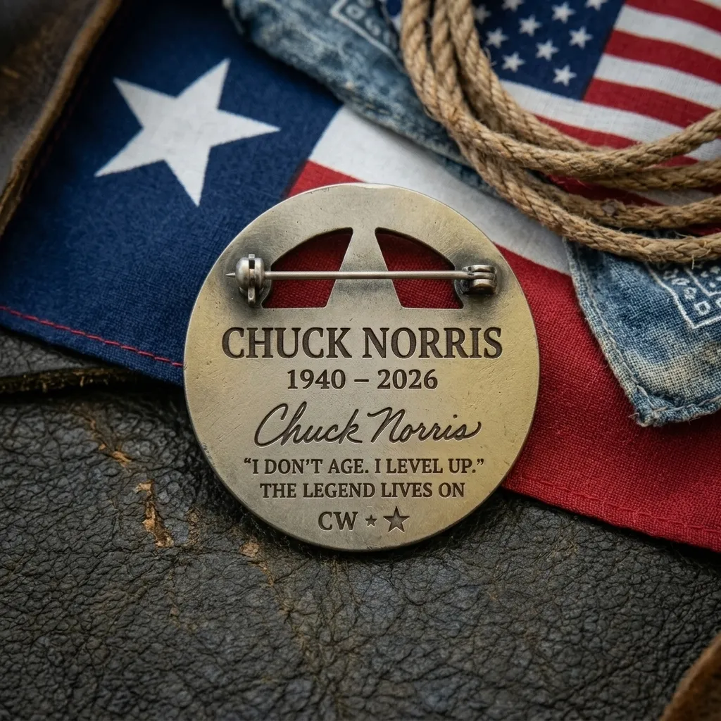 Chuck Norris Texas Ranger Cordell Walker Memorial Limited Edition Pin
