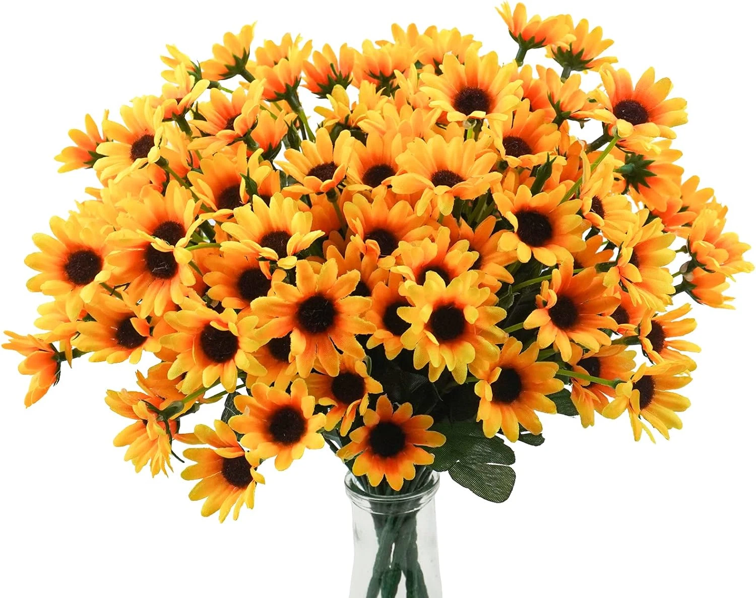 Artificial Sunflowers Daisy Mums UV Resistant for Home Wedding Garden