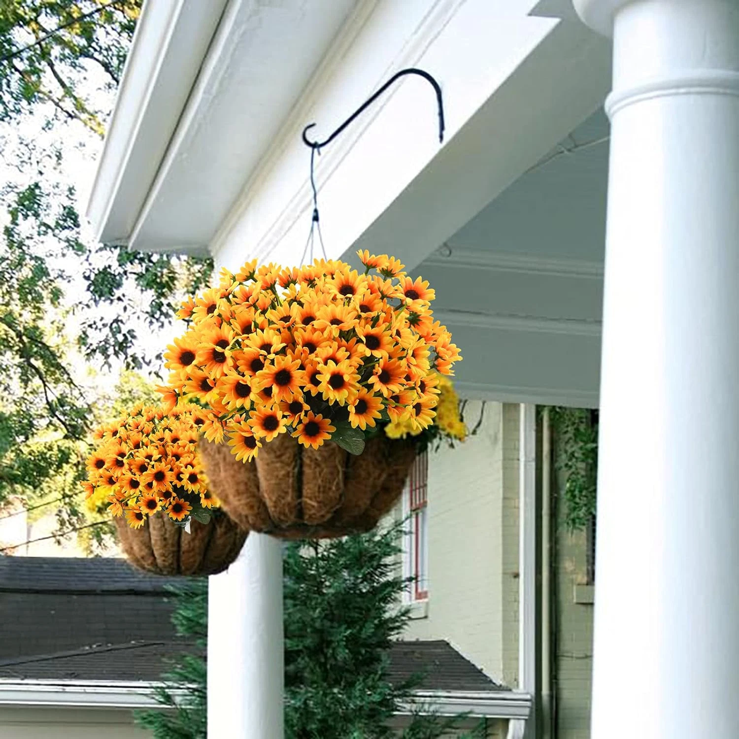 Artificial Sunflowers Daisy Mums UV Resistant for Home Wedding Garden