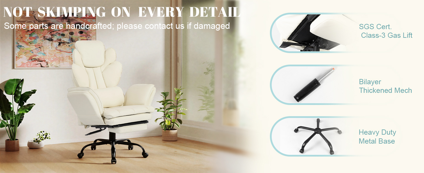 Big and Tall Office Chair with Flip Armrests