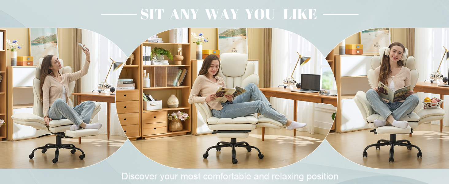 Big and Tall Office Chair with Flip Armrests