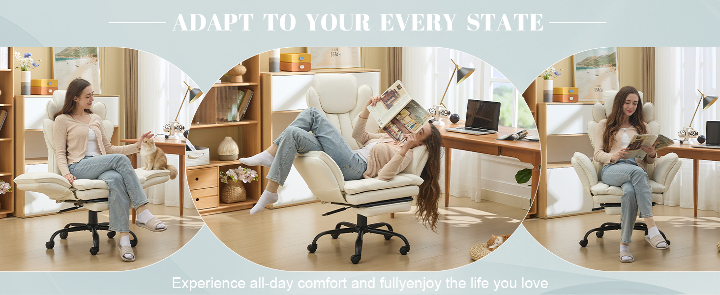 Big and Tall Office Chair with Flip Armrests