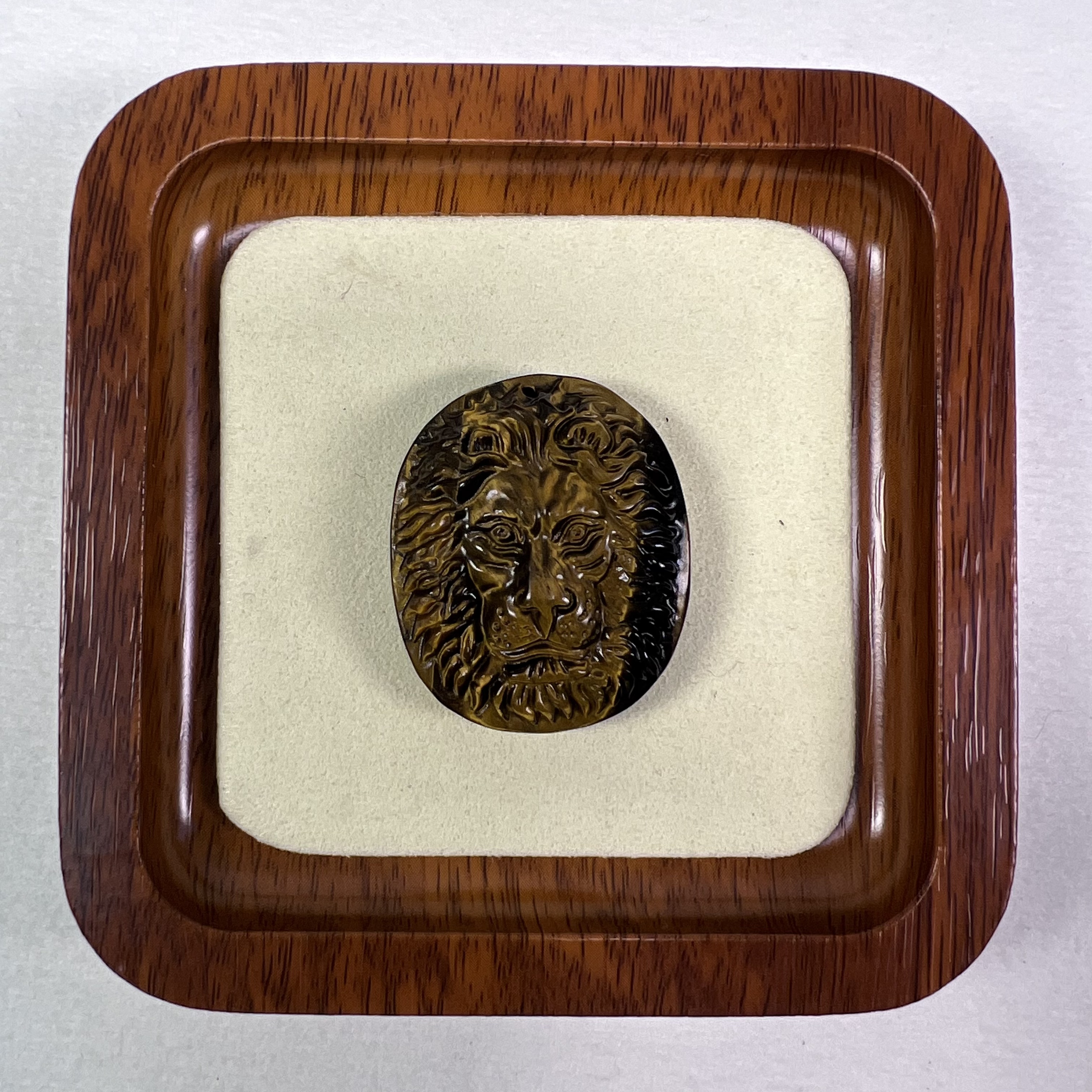 One-of-a-Kind Natural Tiger's Eye Lion Head Pendant, Ultra Flashy Golden Sheen Crystal, Hand-Carved Strength & Courage Talisman, Mystical King Amulet