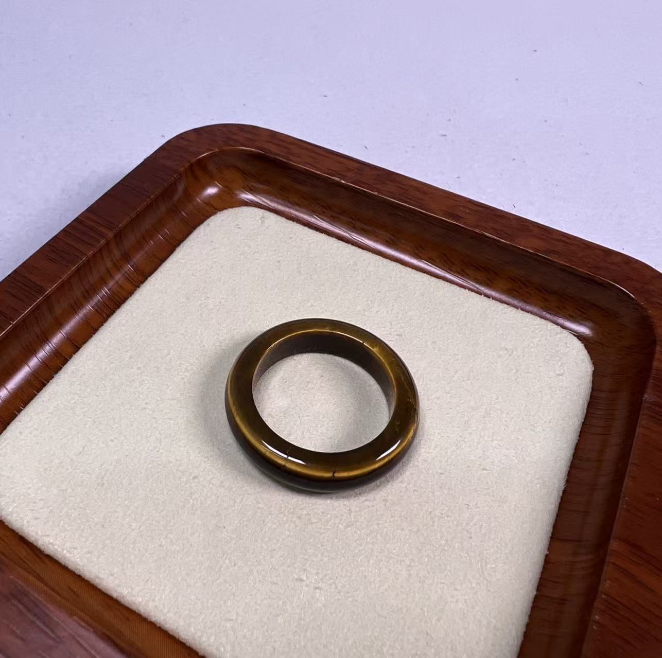 Natural Crystal & Agate Band Rings, Minimalist Stackable Jewelry, Hand-Polished Gemstone Rings, Multiple Styles & Sizes Available