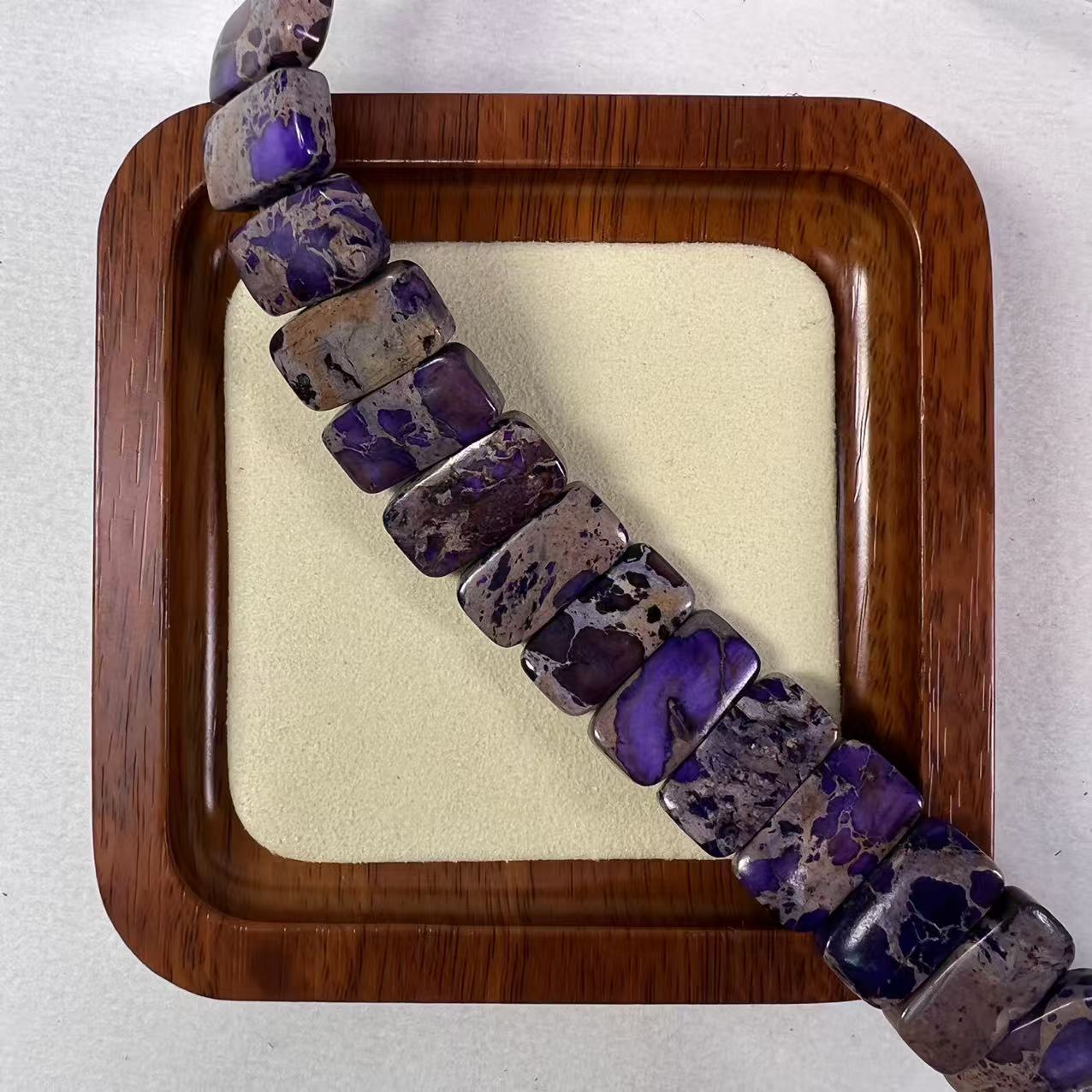Natural Turquoise Tone Stone Beads, Boho Rectangle Loose Beads, Jewelry Making Strand