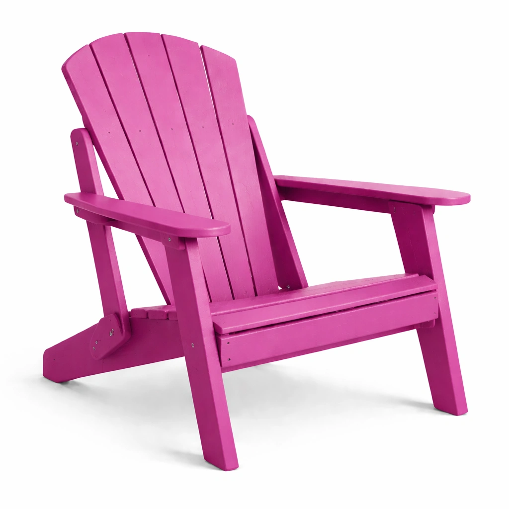 Sedia adirondack in legno di pino fucsia-LIVVETA