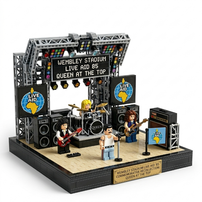 Classic 1980s Wembley Rock Stage Model