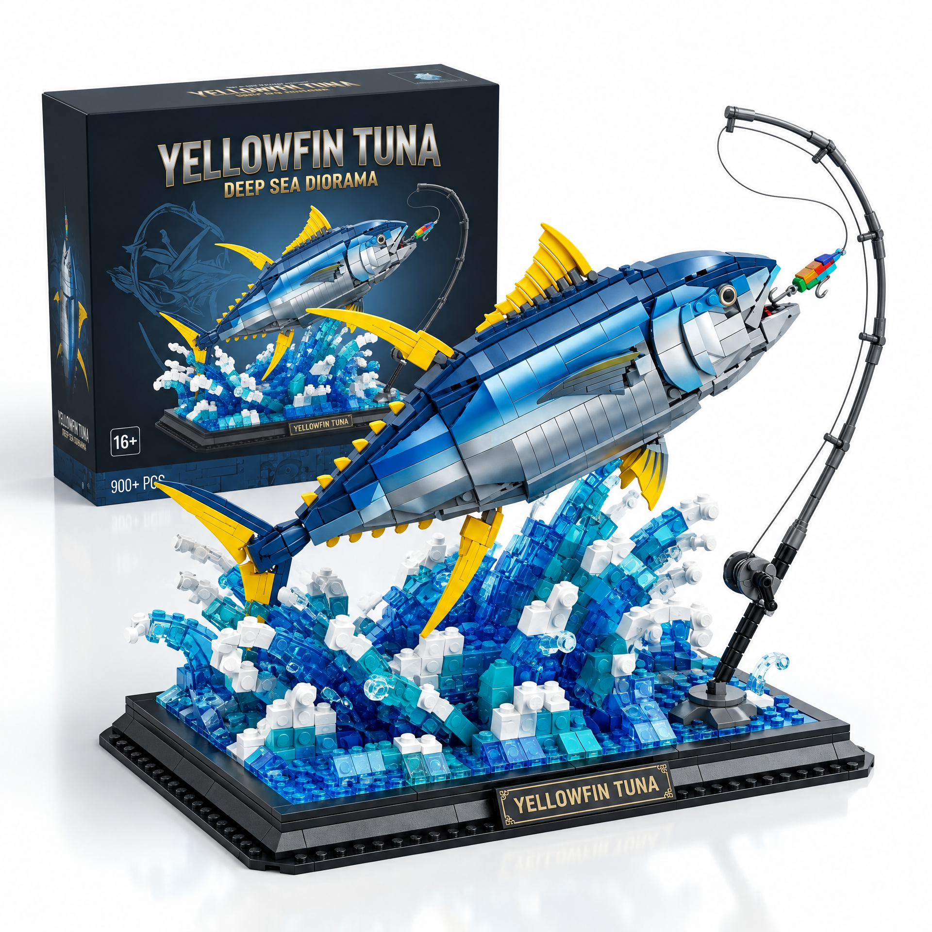 Deep Sea Fishing Diorama: Yellowfin Tuna Building Set