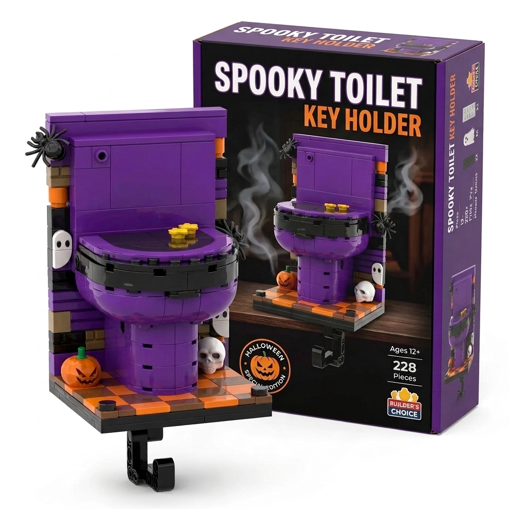 Spooky Toilet Key Holder: The Ultimate Halloween Desk & Wall Decor