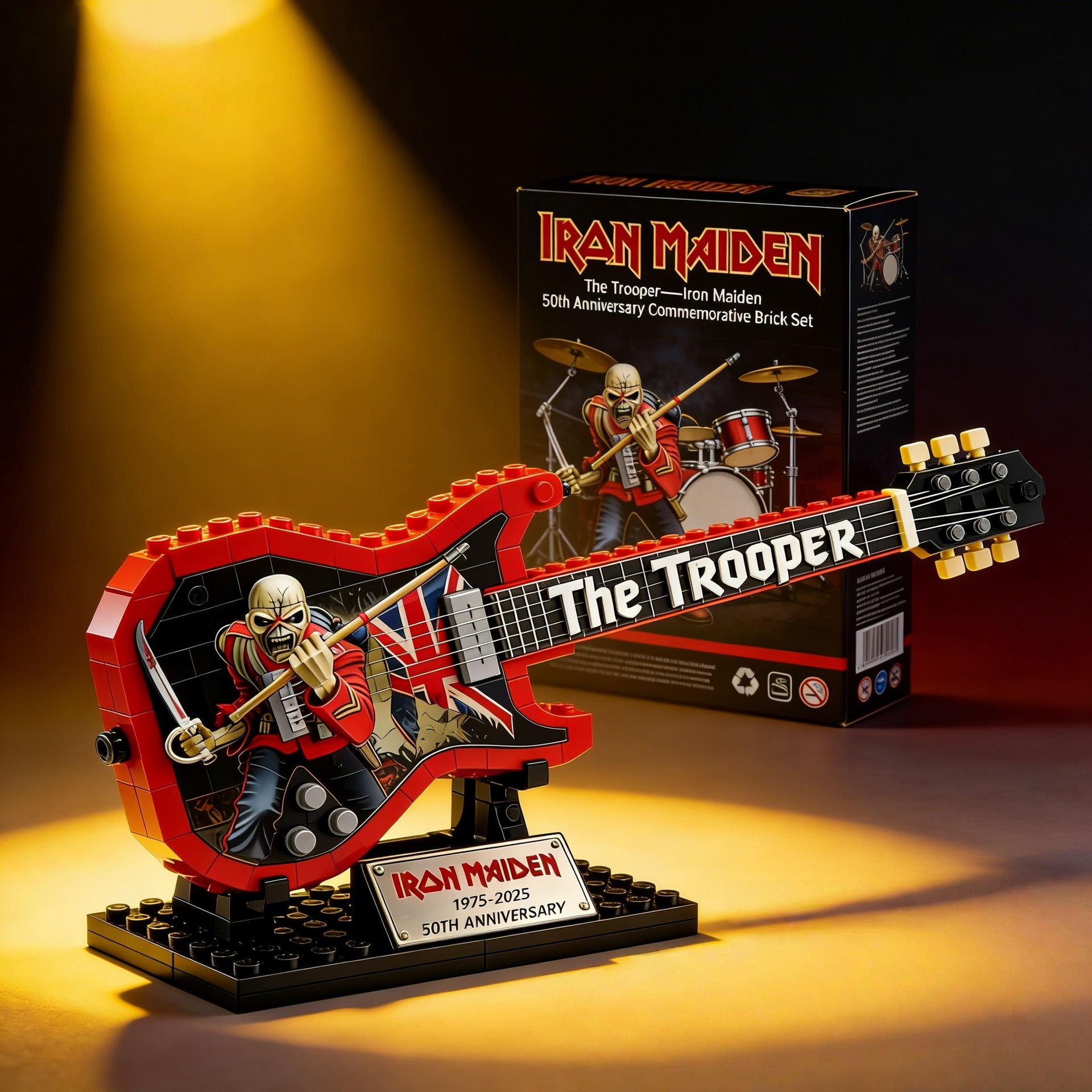 Rock Band Building Block Guitar Model