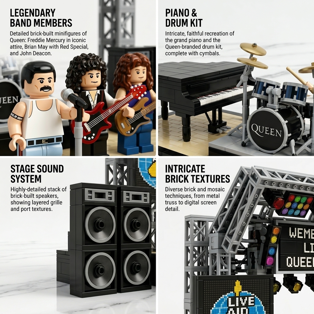 Classic 1980s Wembley Rock Stage Model – HelloBricko