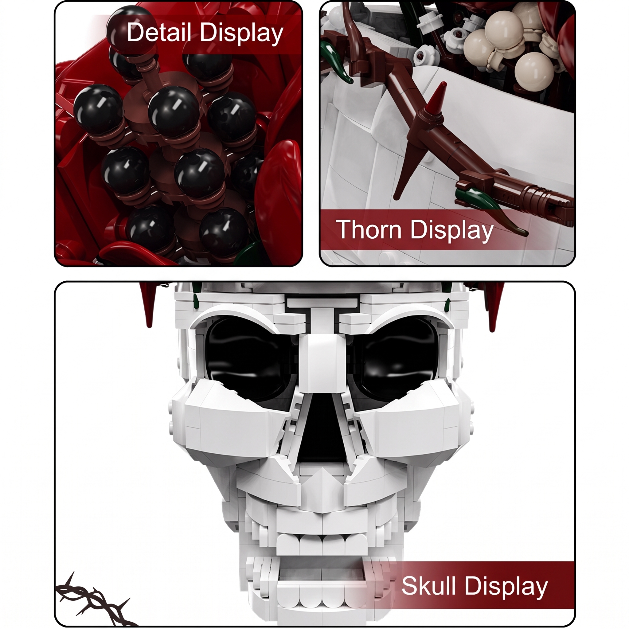 SKULL ROSE Building Set