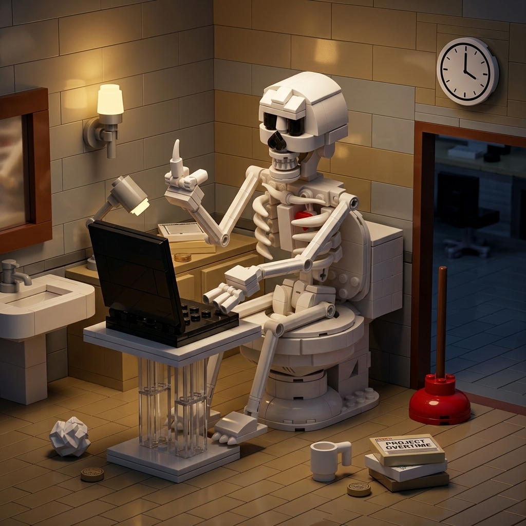 The Deadline Skeleton: Desktop Office Display