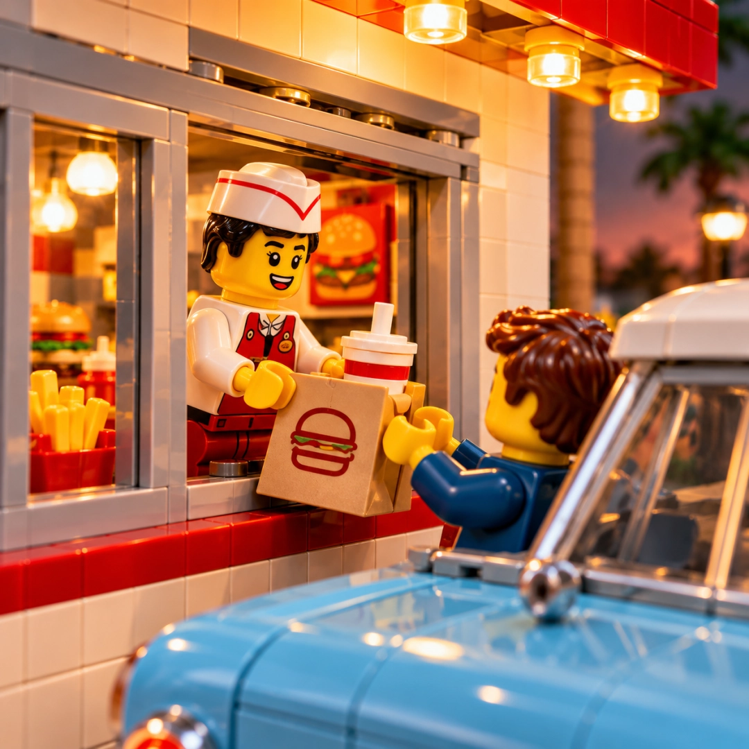 Sunset Burgers Drive-Thru Building Set