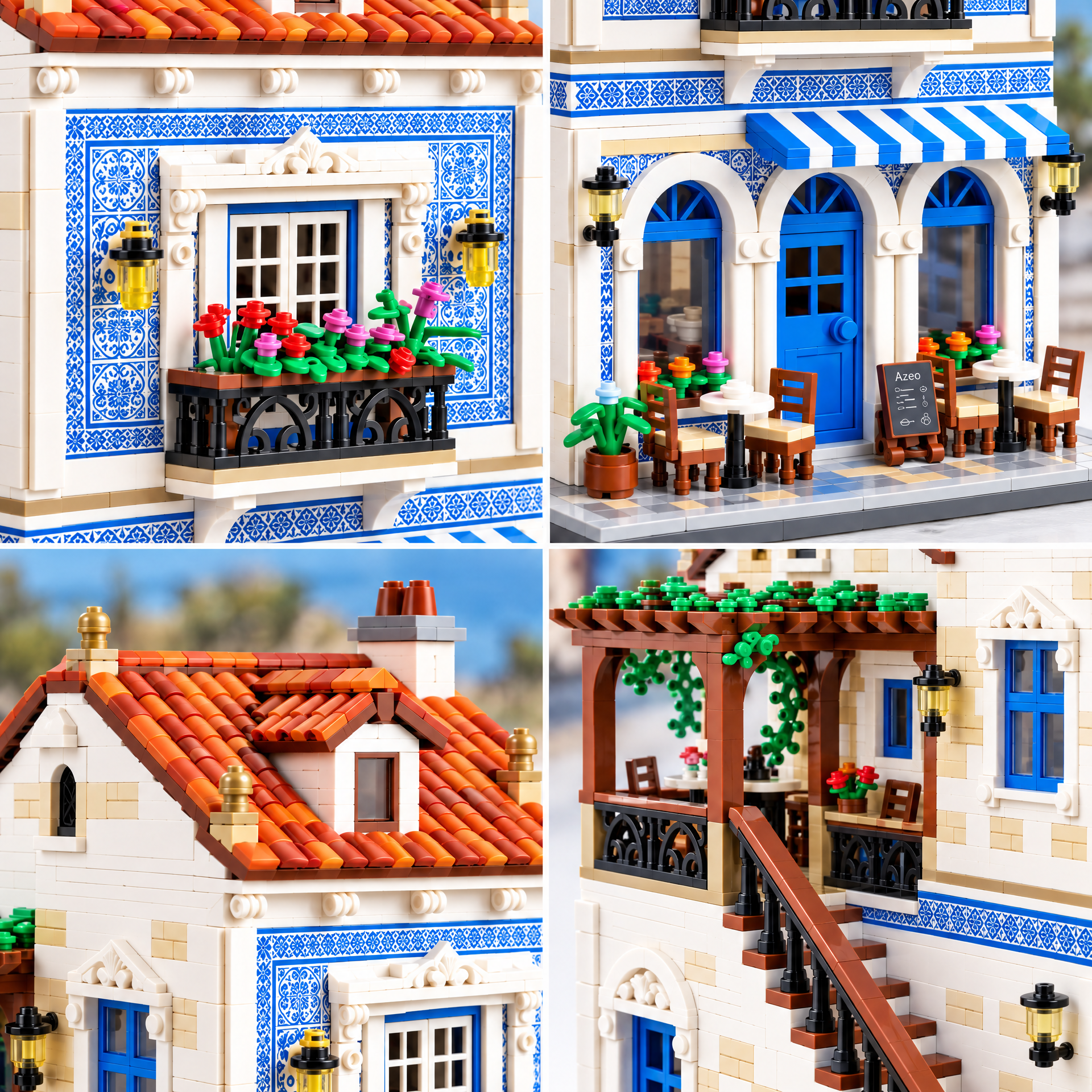 Portuguese Azulejo Café Building Set