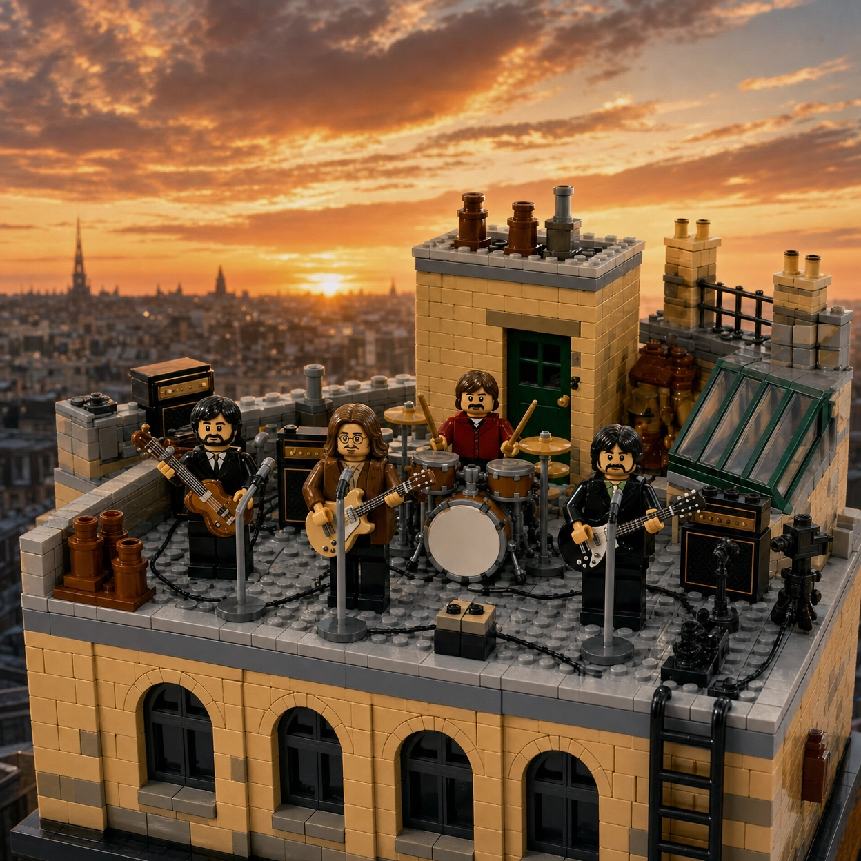 The Beatles Rooftop Concert Building Set