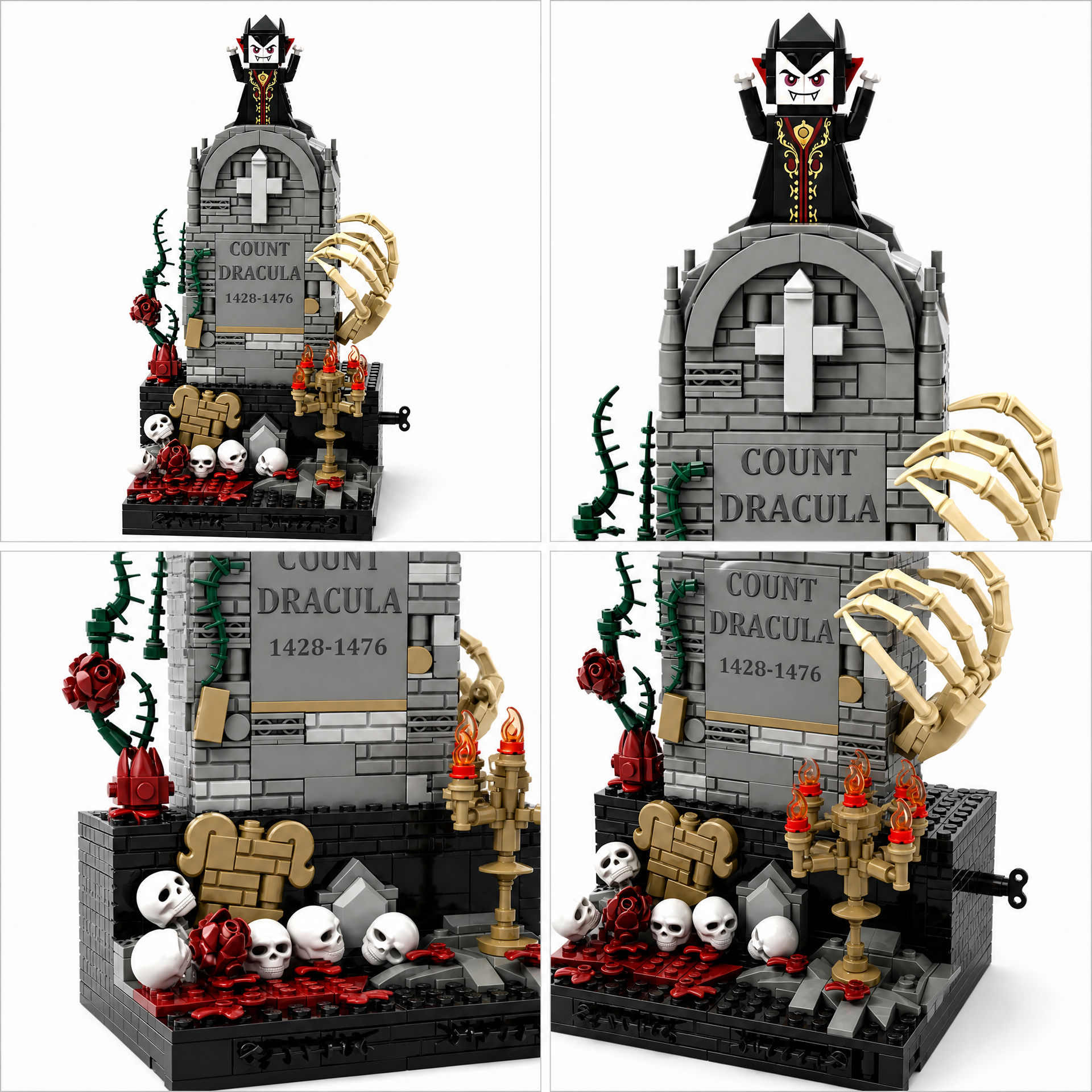 Count Dracula: Wind-Up Mechanical Tombstone Building Set