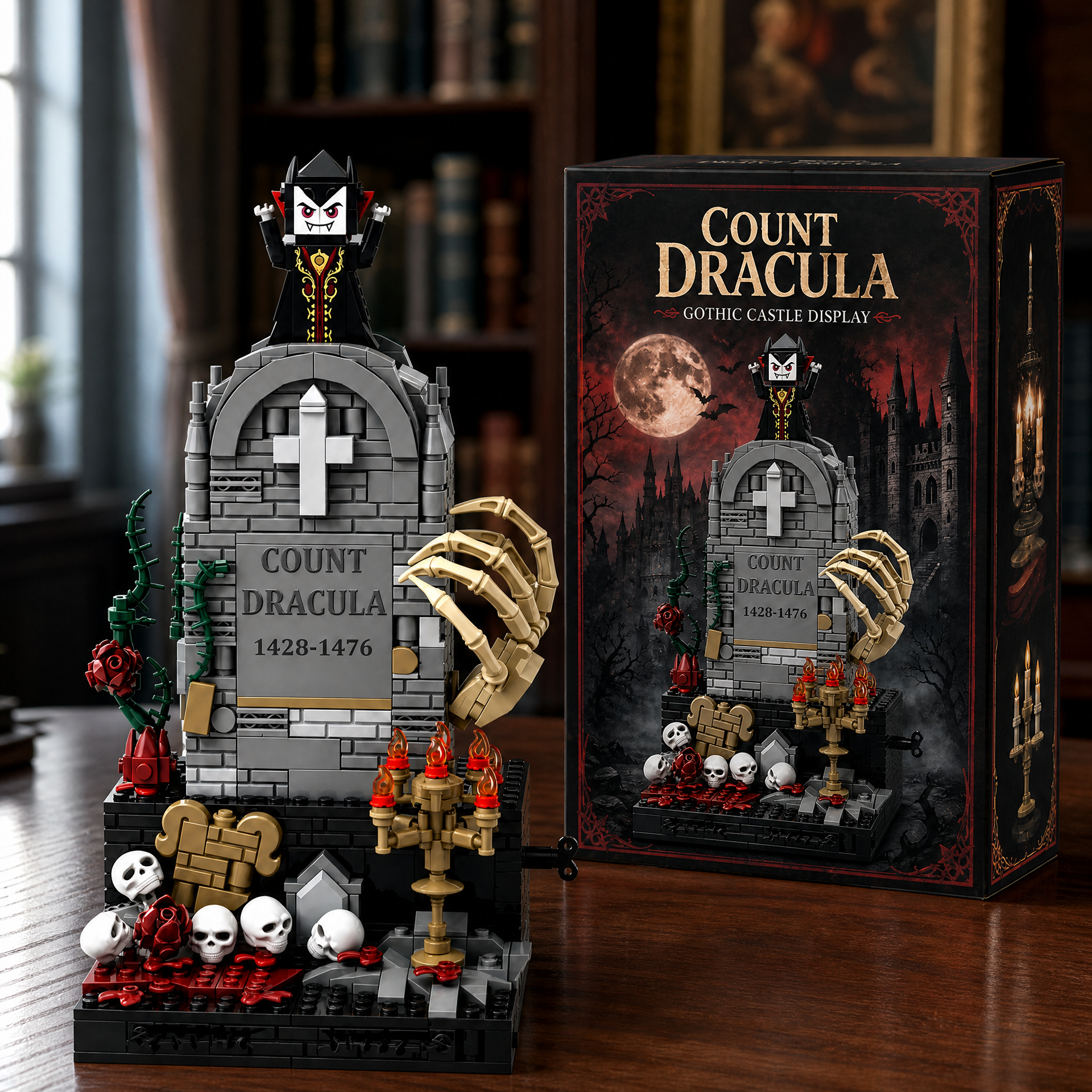 Count Dracula: Wind-Up Mechanical Tombstone Building Set