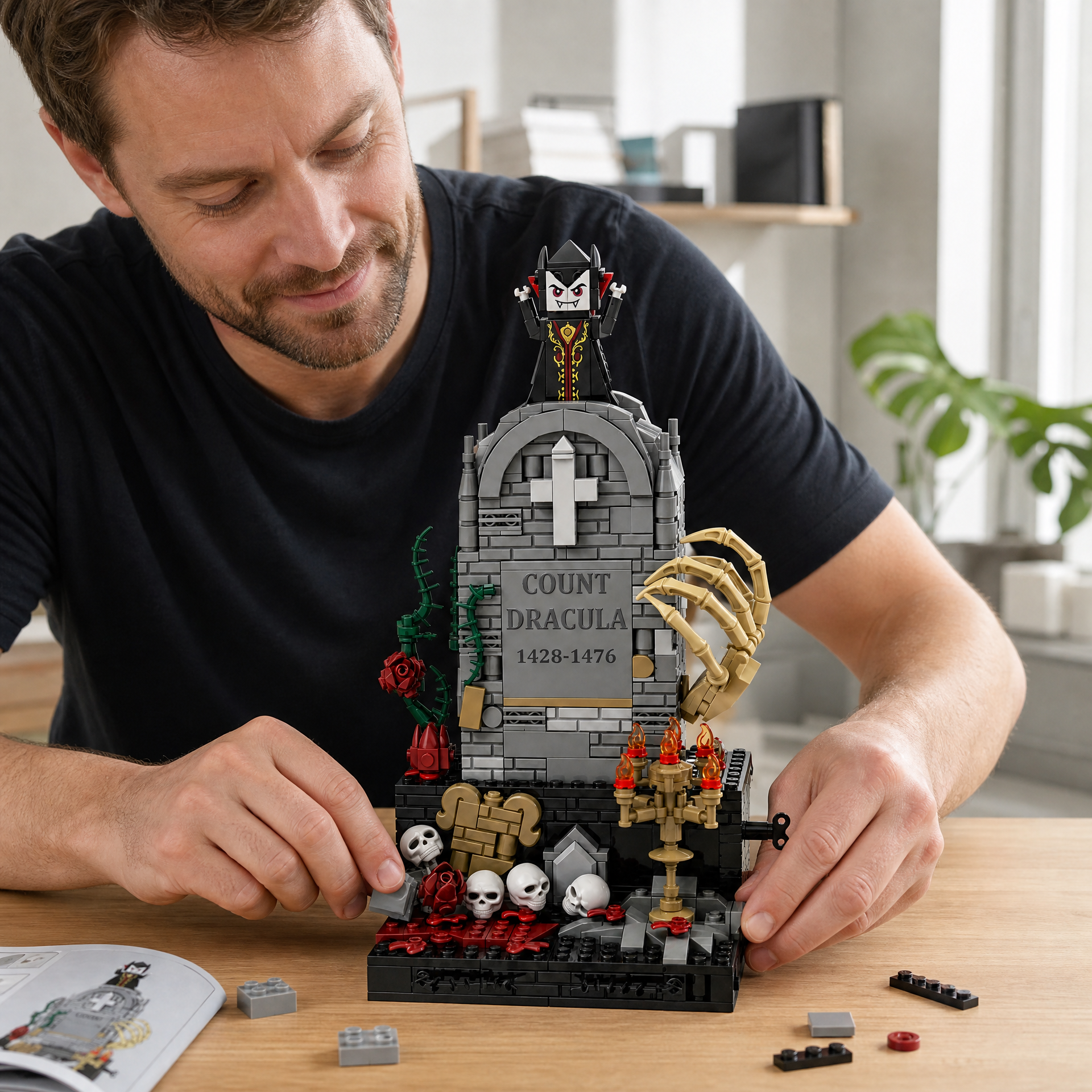 Count Dracula: Wind-Up Mechanical Tombstone Building Set