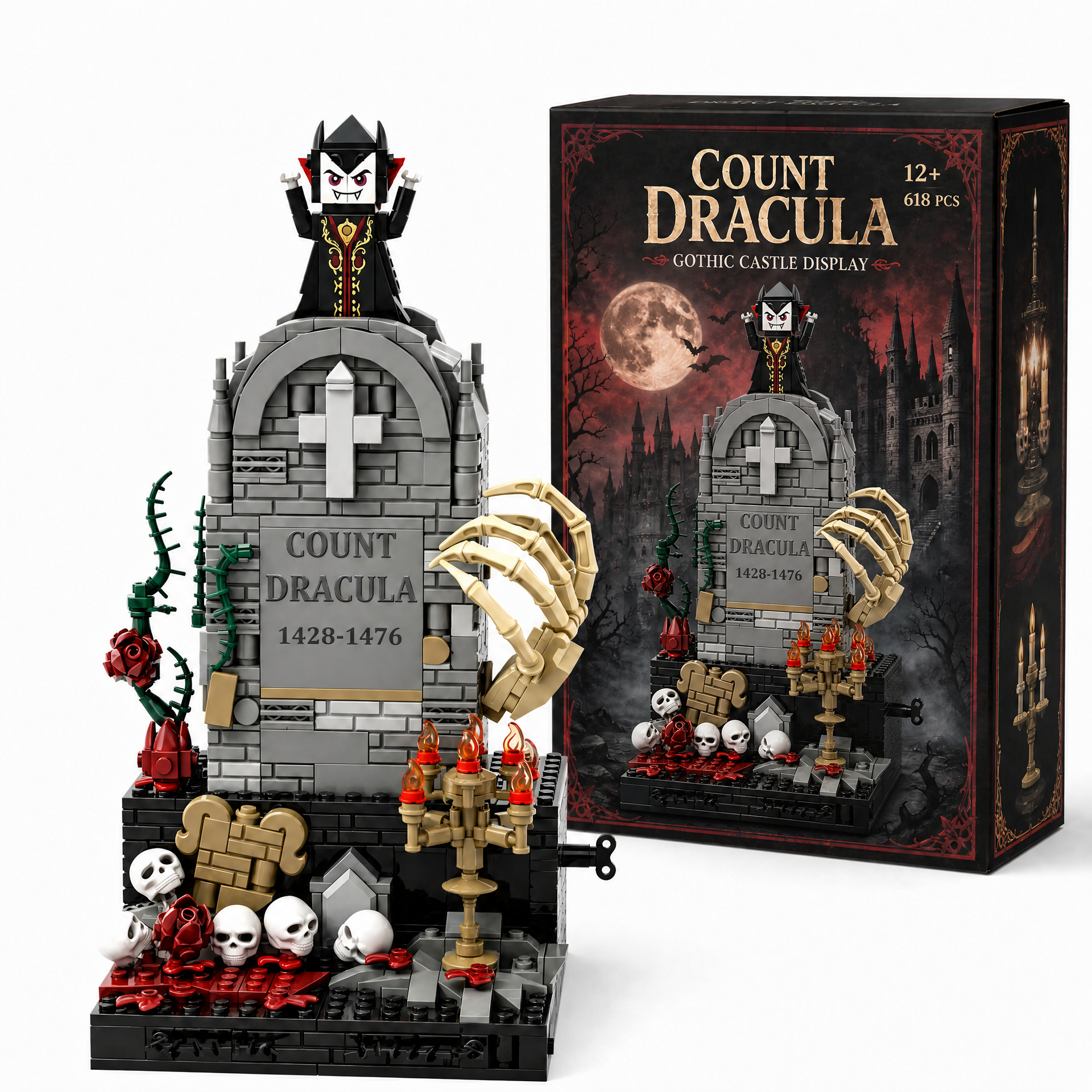 Count Dracula: Wind-Up Mechanical Tombstone Building Set