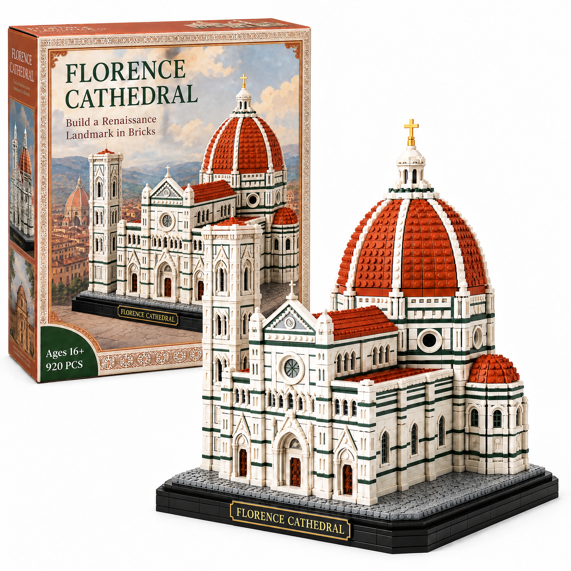 Santa Maria del Fiore: Florence Cathedral Architecture Brick Set
