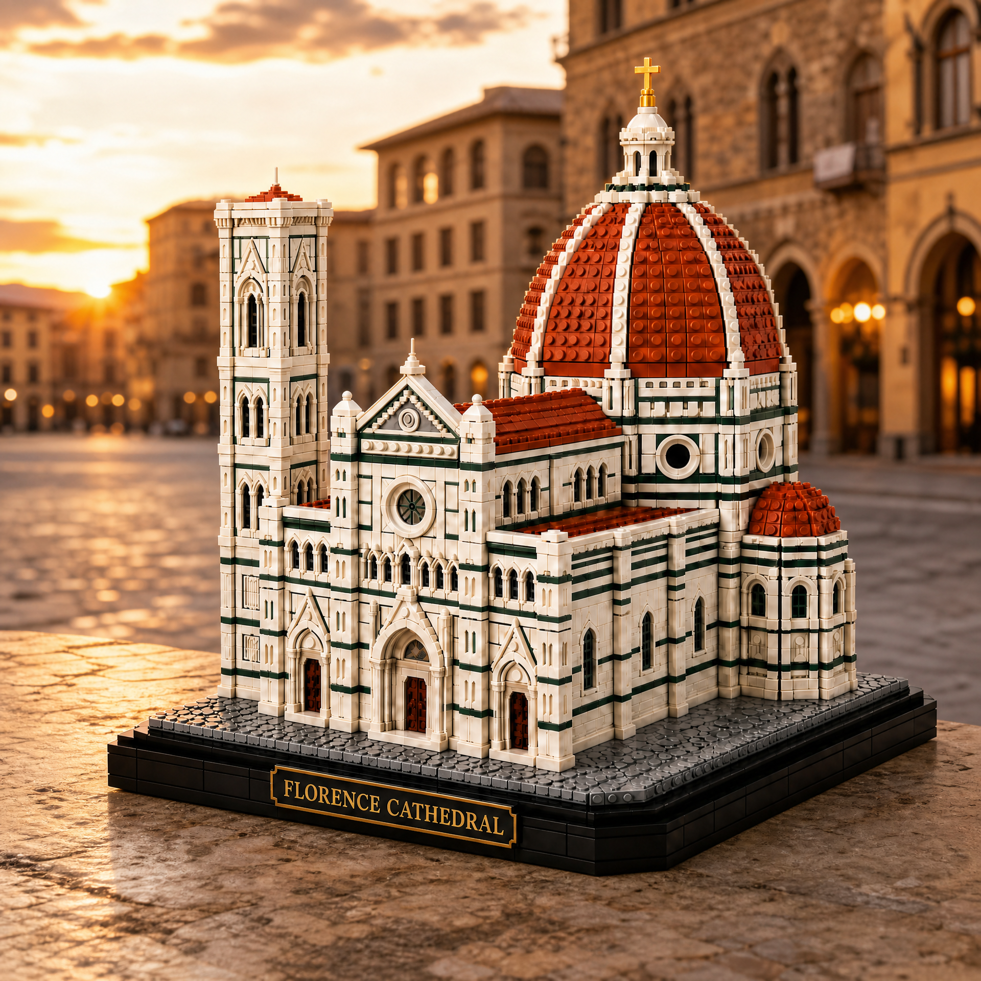 Santa Maria del Fiore: Florence Cathedral Architecture Brick Set