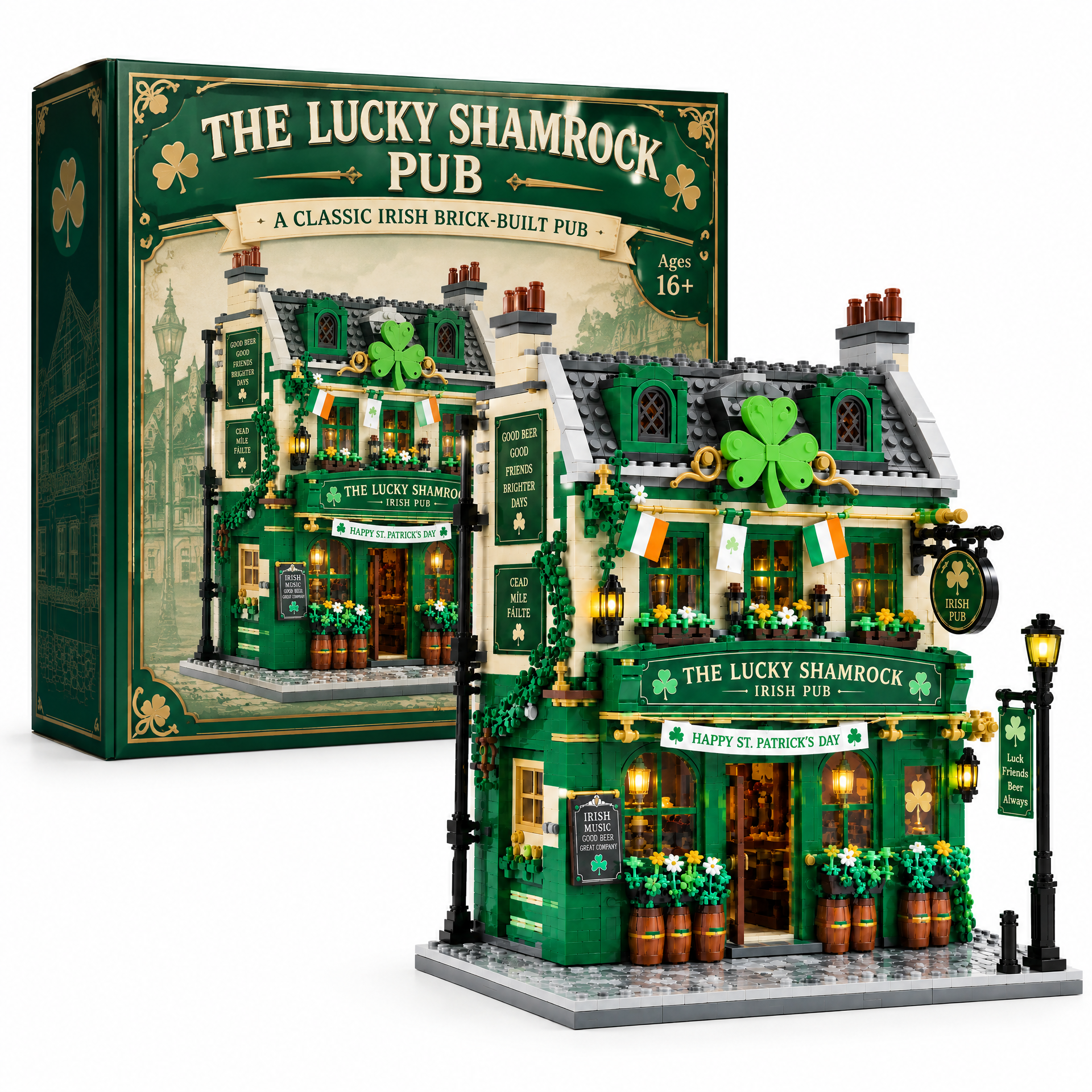 Lucky Shamrock Irish Pub Building Set