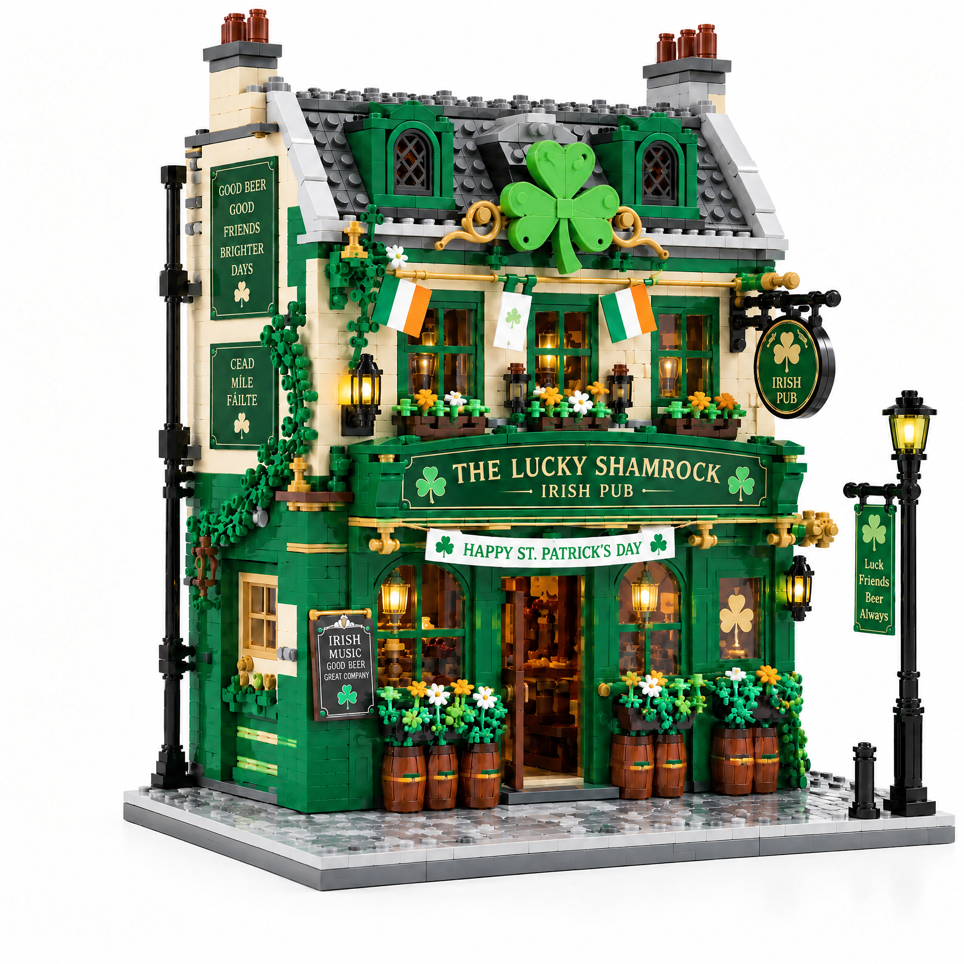 Lucky Shamrock Irish Pub Building Set