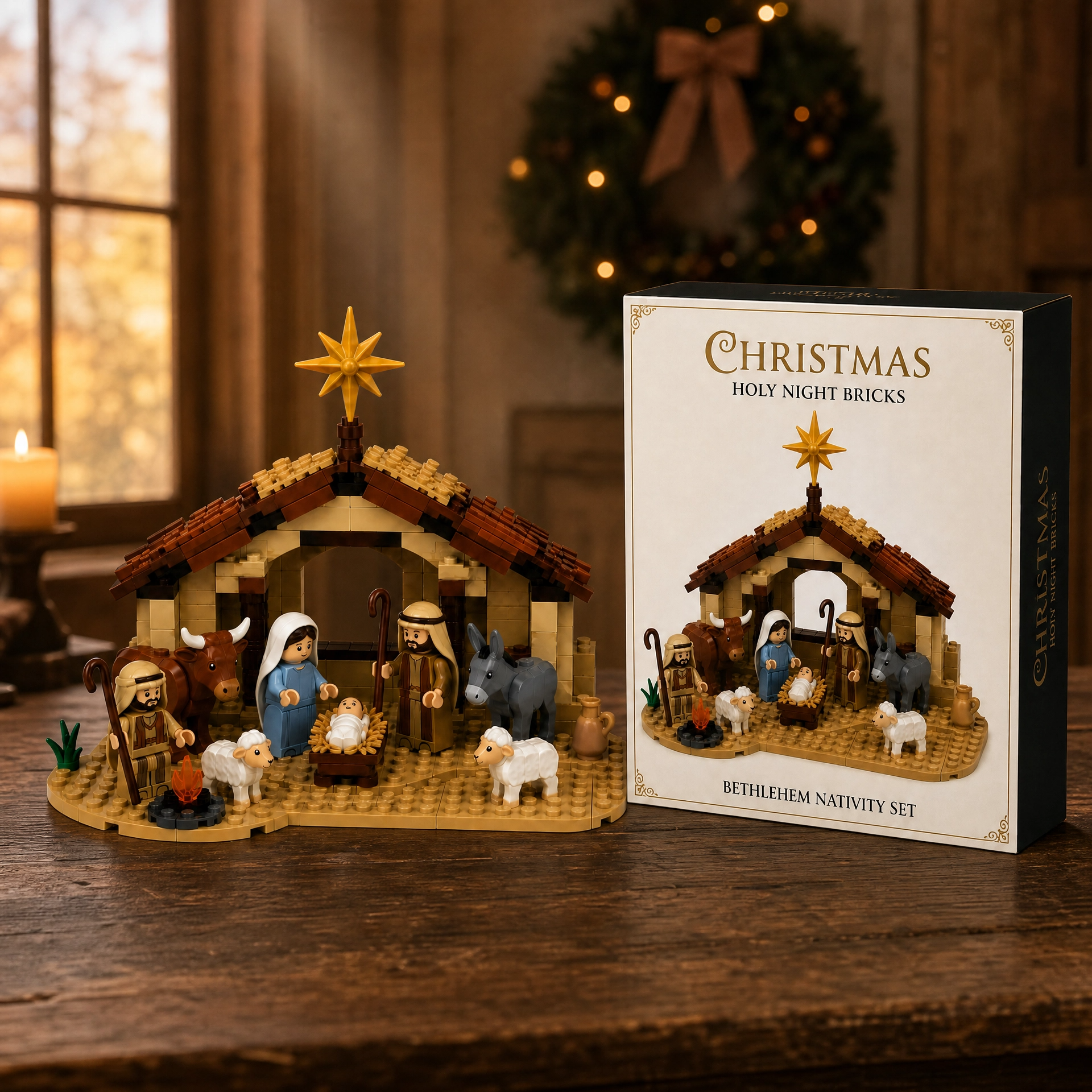 ✝️Nativity Scene Building Kit: Bethlehem Nativity Display