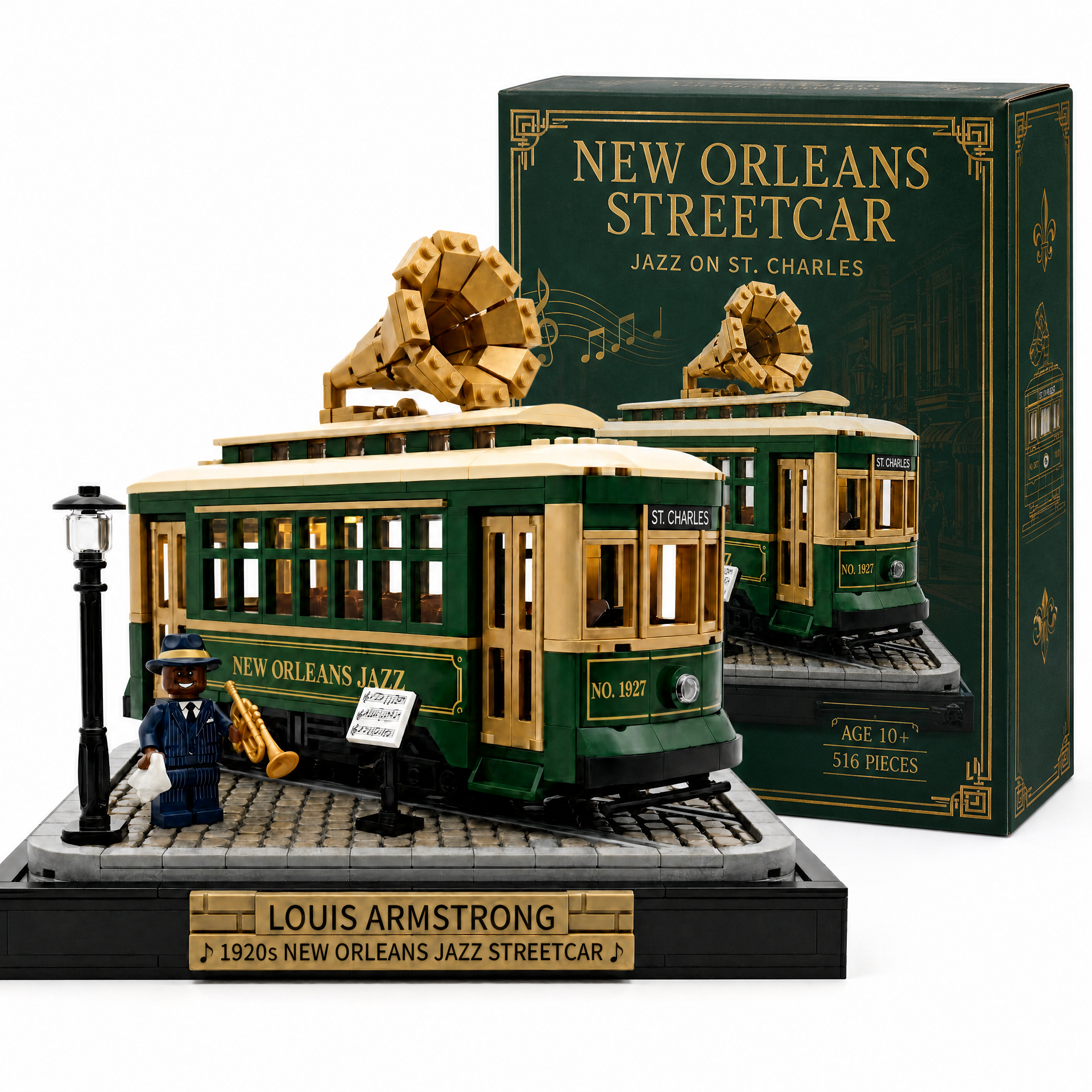 New Orleans Jazz Streetcar Model