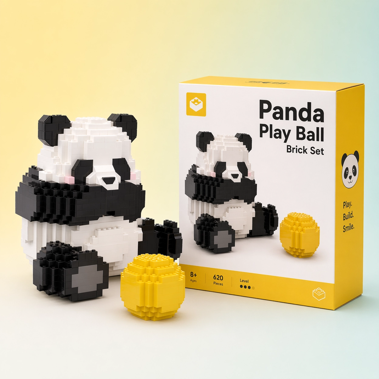 Panda Play Ball Brick Set