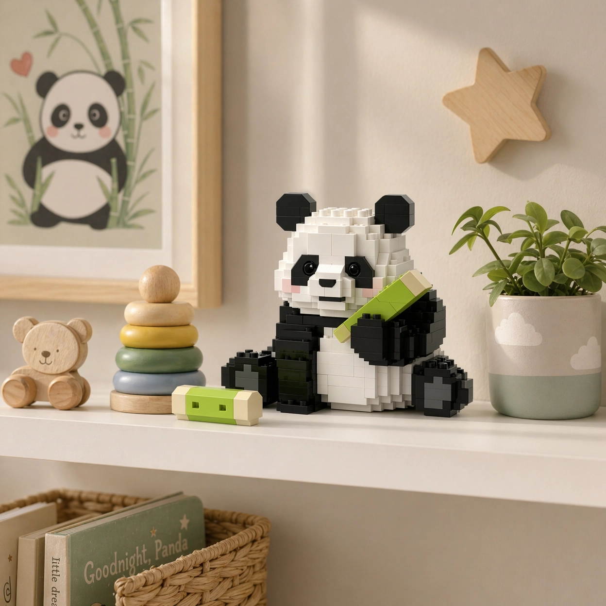  Panda Bamboo Brick Set: Your Adorable Desk Companion
