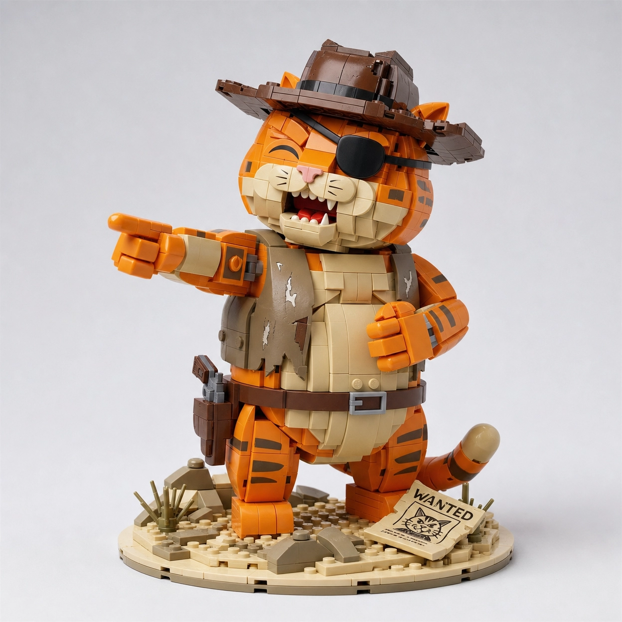 Build the Wild West: Pudge the Outlaw "Wanted" Pet Blocks