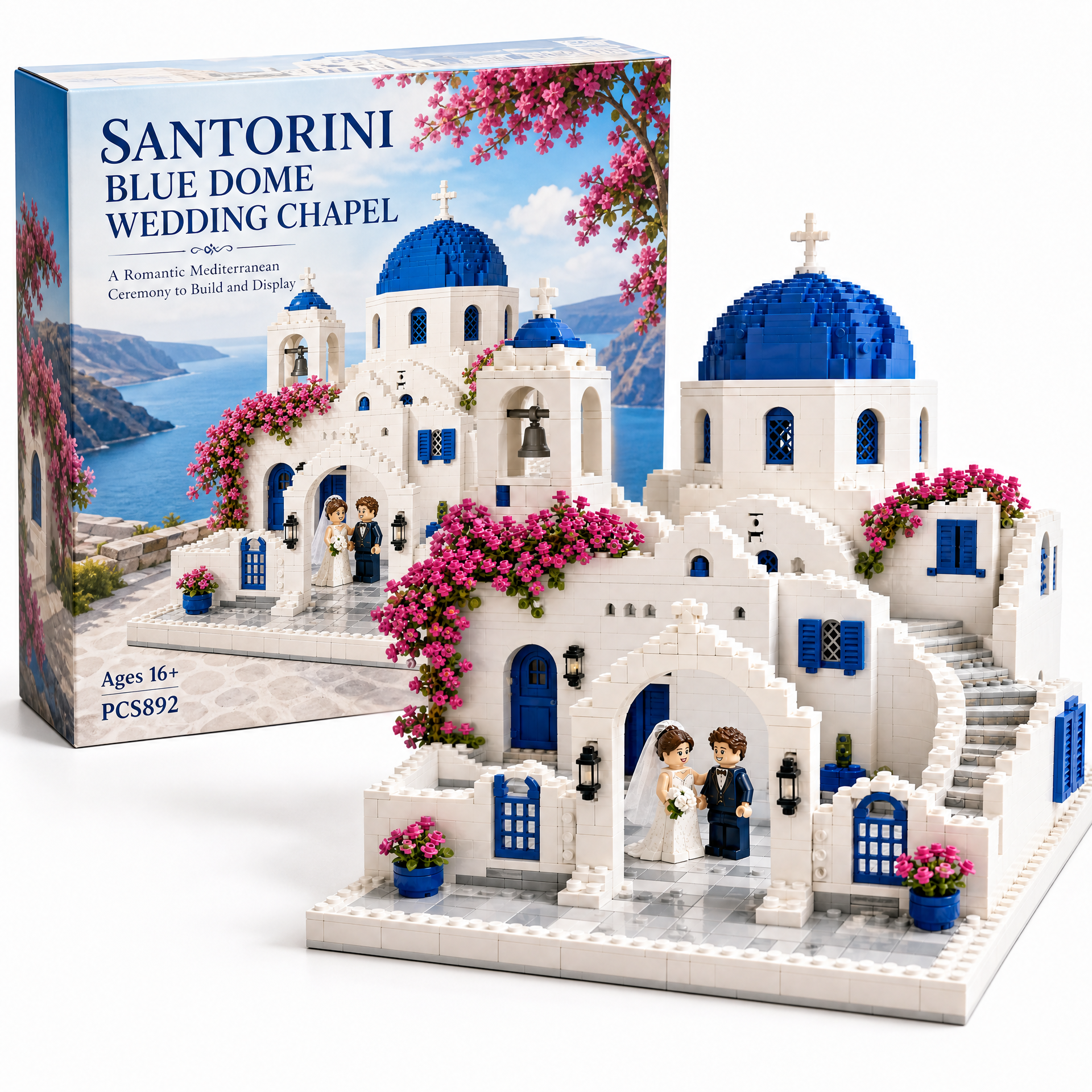 Santorini Blue Dome Wedding Chapel
