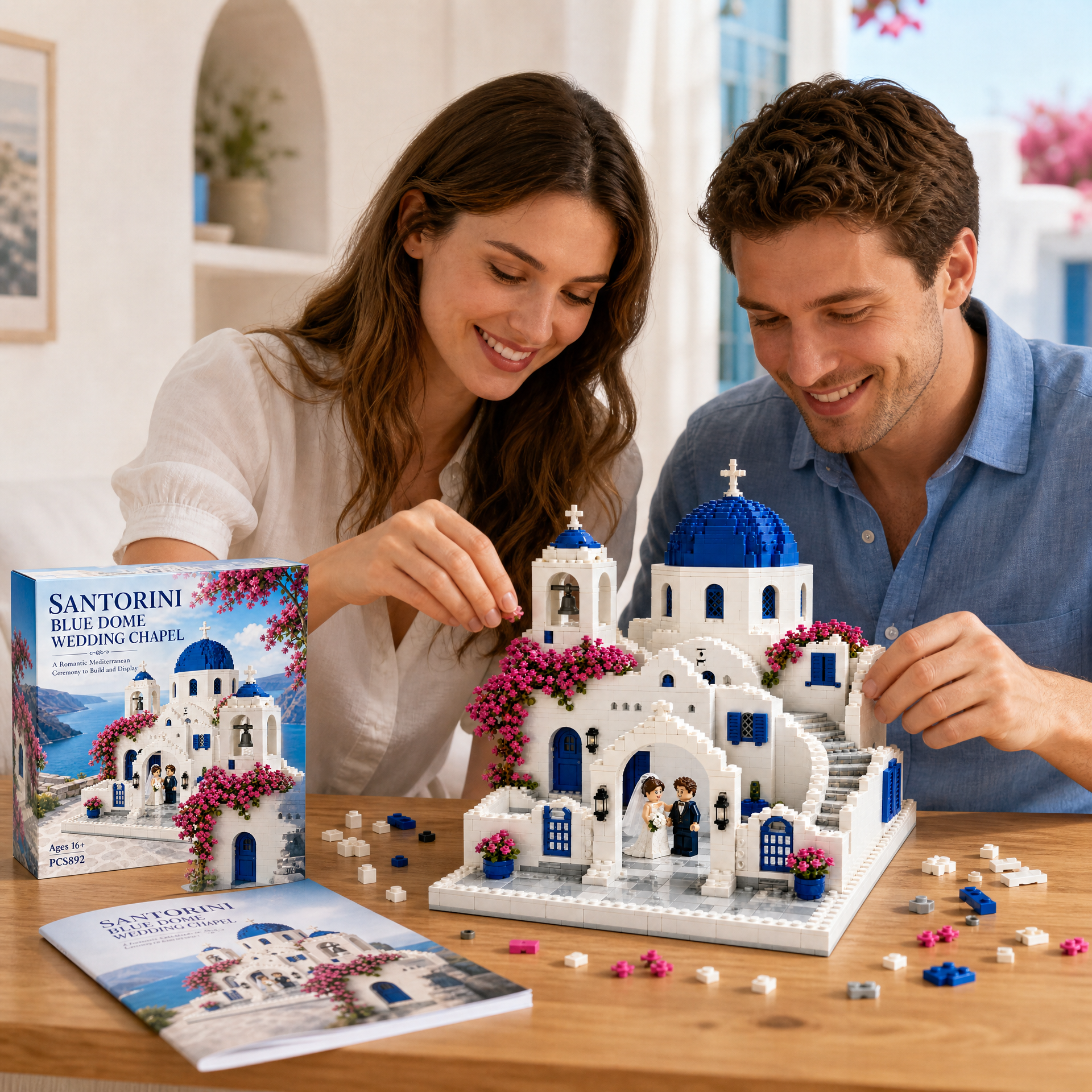 Santorini Blue Dome Wedding Chapel