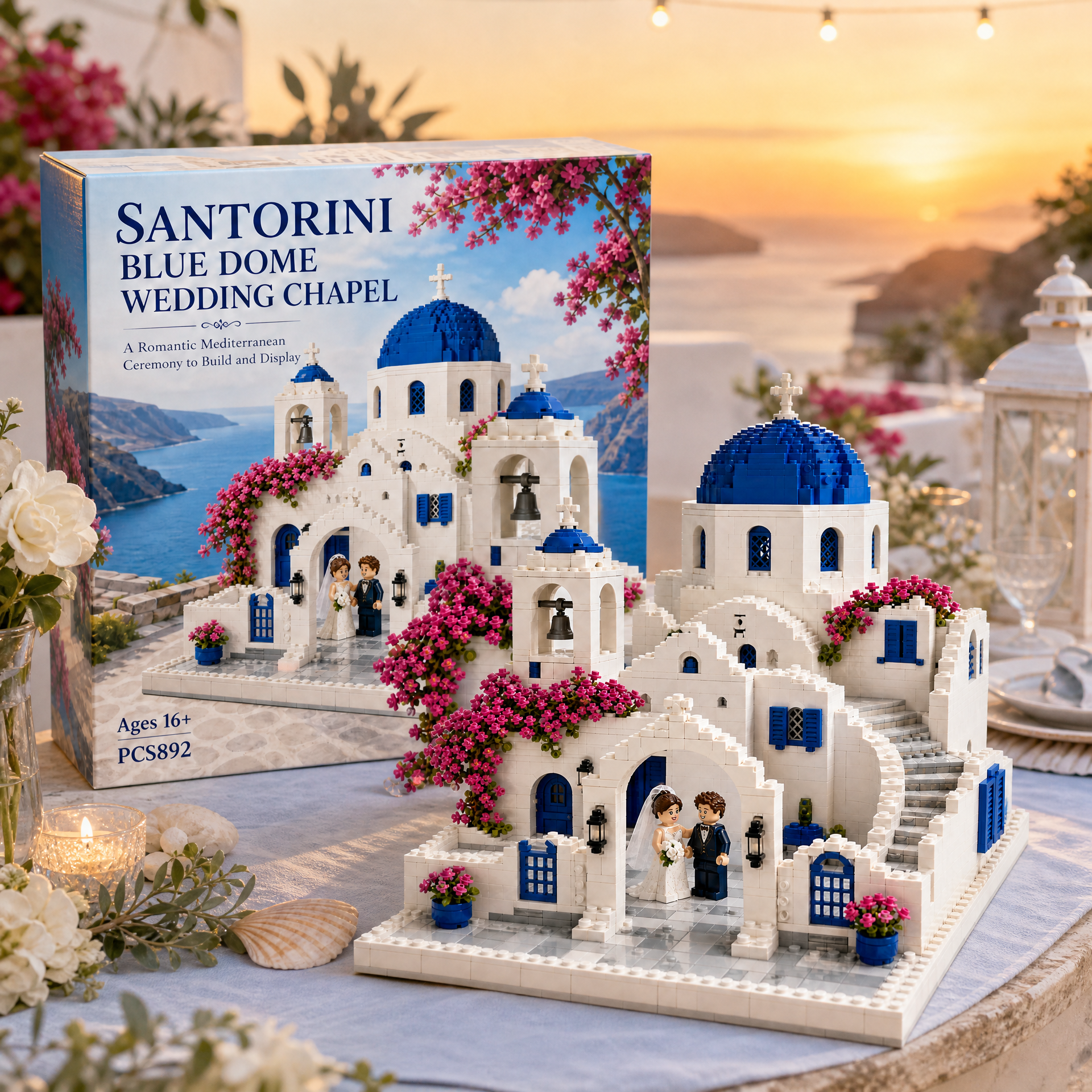 Santorini Blue Dome Wedding Chapel