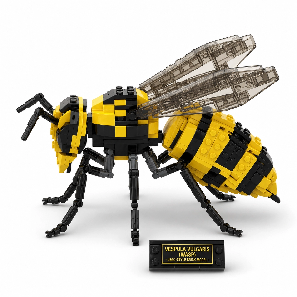 Vespula Vulgaris: Mechanical Wasp Brick Art Figurine