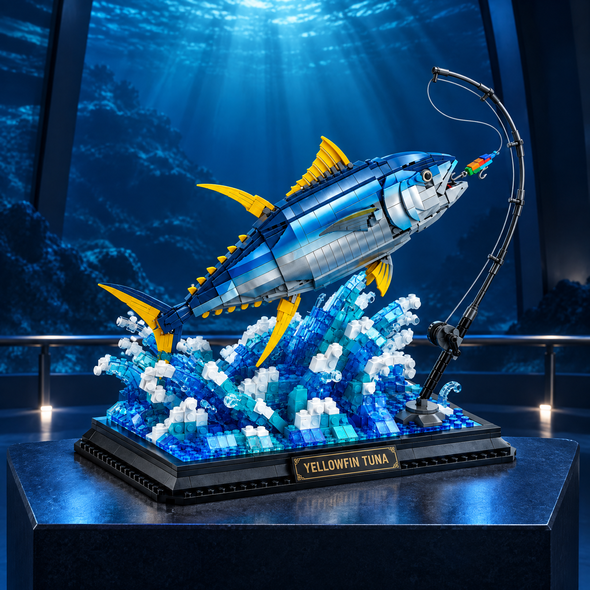 Deep Sea Fishing Diorama: Yellowfin Tuna Building Set