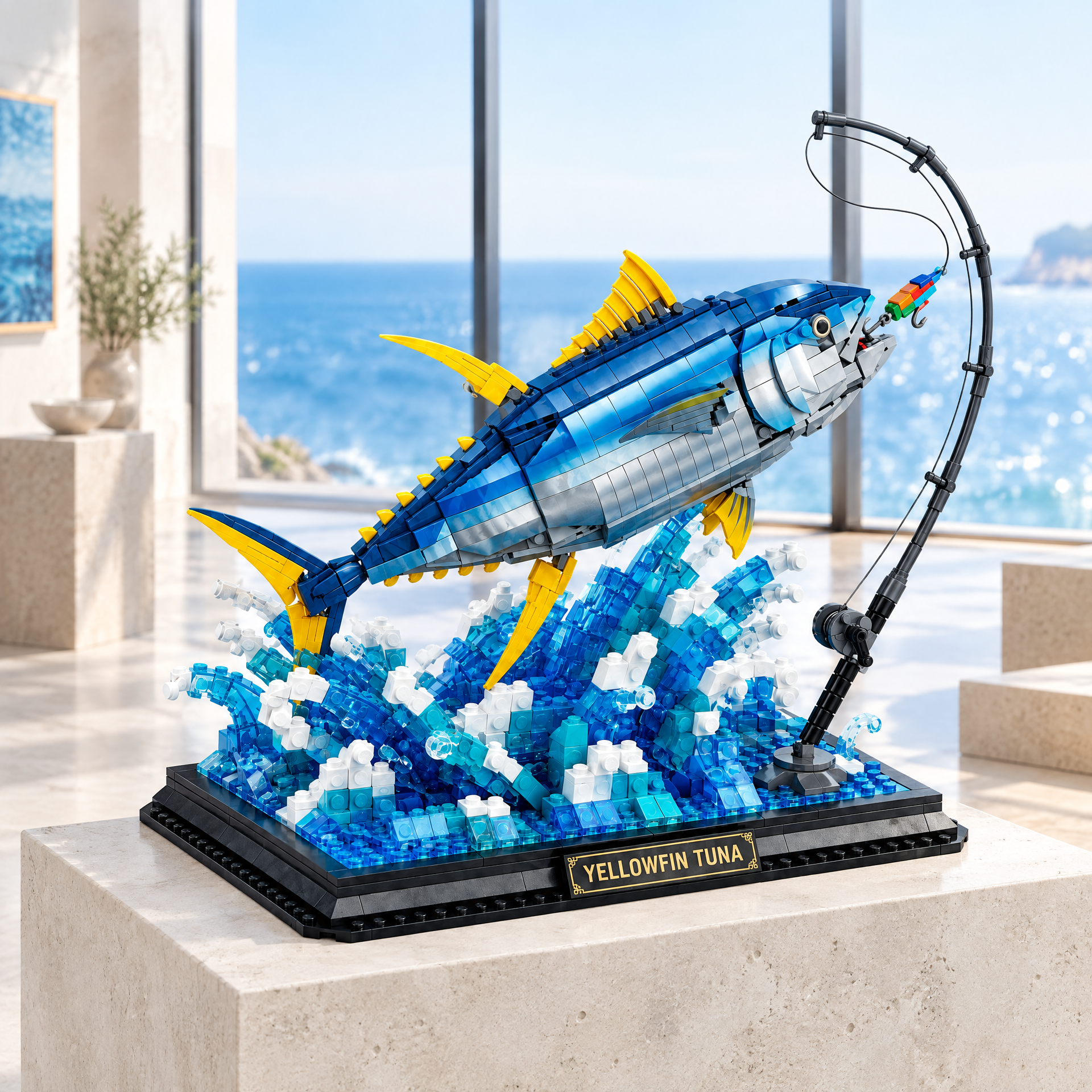 Deep Sea Fishing Diorama: Yellowfin Tuna Building Set
