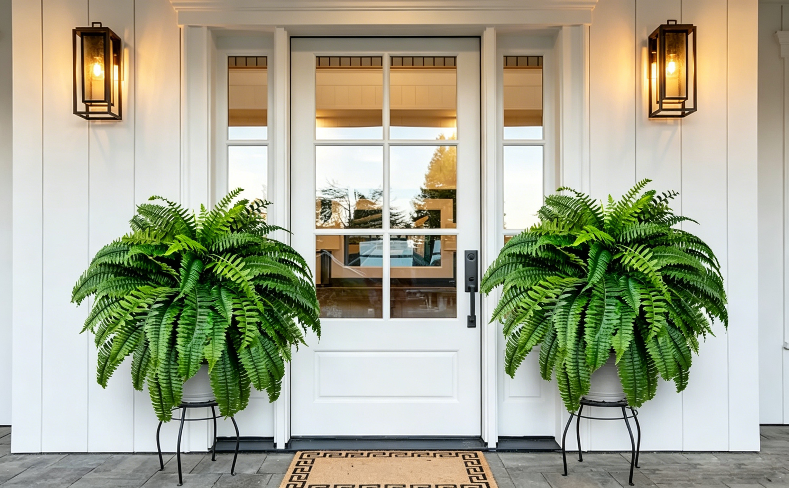 🔥 On Sale Only Today 🌱 UV Resistant Ferns Artificial Plants Large for Planters,Office & Home Decor, Outdoor&Indoor