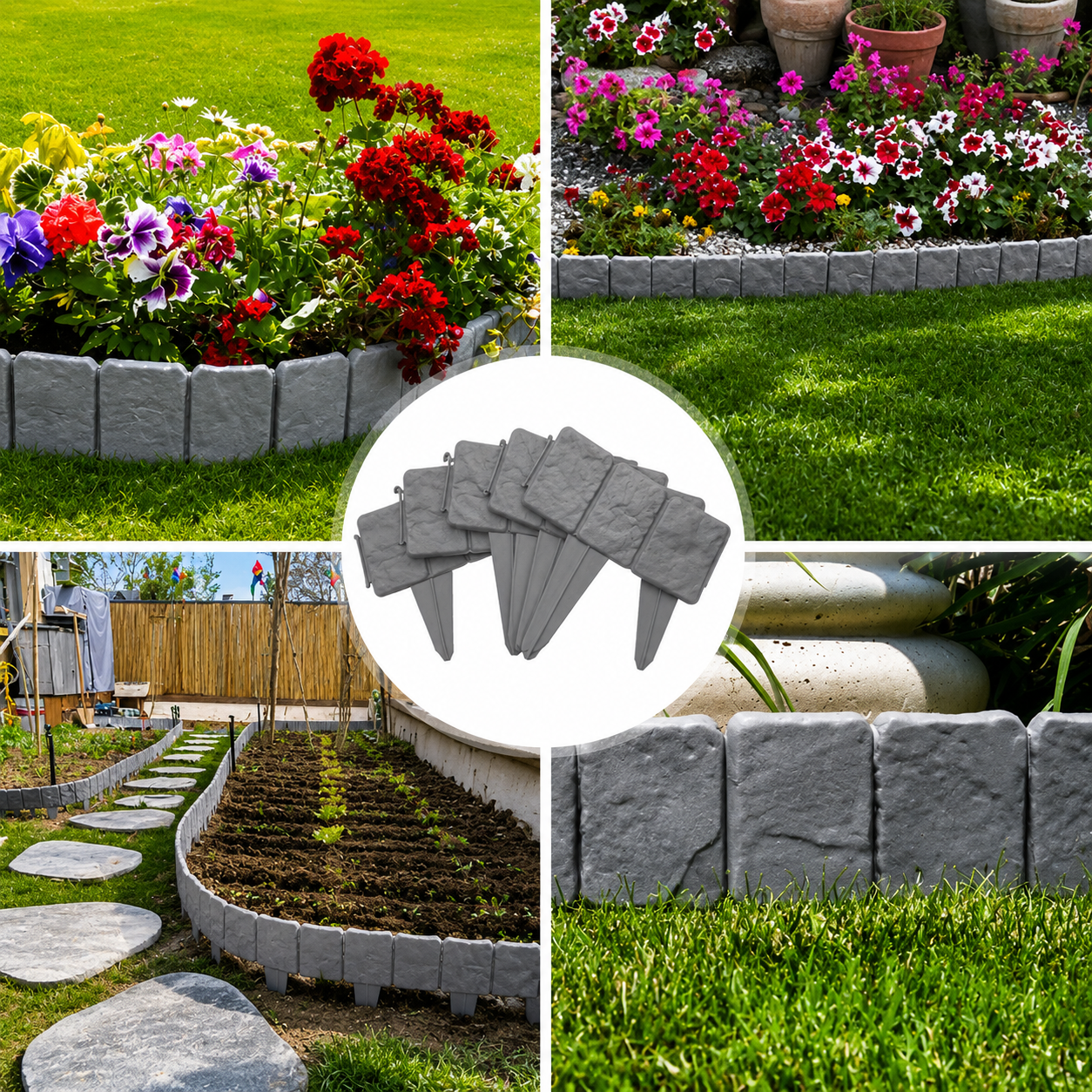 🔥2026 Hot Sale 55% OFF ✅️Imitation Stone Garden Fence - DIY Garden Edging Border