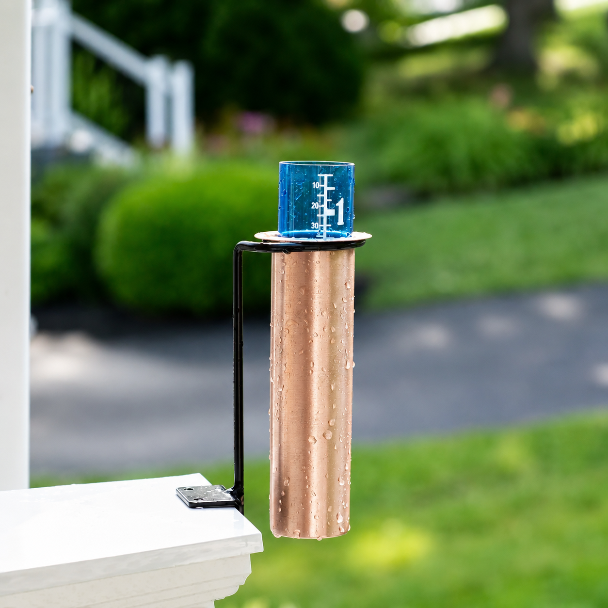 ✨World's Coolest Rain Gauge-This solid copper gauge makes rain fun